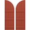Ekena Millwork Americraft 5-Board (3 Batten) Wood Joined Board-n-Batten Shutters w/ Arch Top, ARW401BQ518X77CLH, PR ARW401BQ518X77CLH - alternate 1